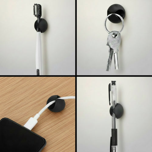 12PCS cable clips to keep your cords neat, secure, and tangle-free anywhere.